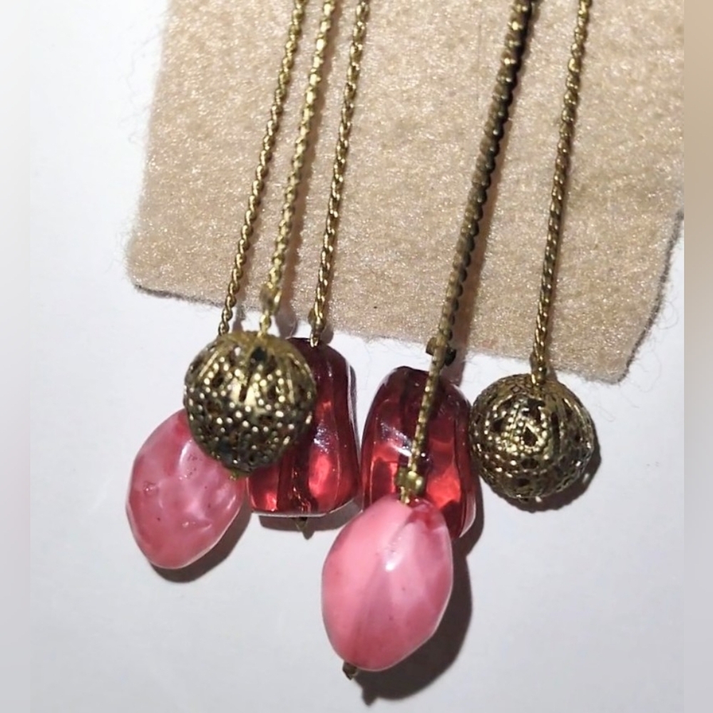 Vintage Dangle Bead Earrings